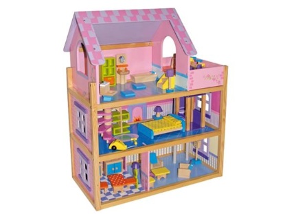 Picture of Large Dollhouse in 3 Stories with Balcony