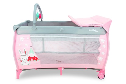 Billede af Weekend seng med puslebord - Asalvo - Rabbit tippi pink