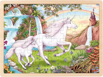 Billede af Unicorn - Træ puslespil