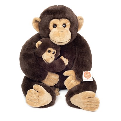 Billede af Teddy Hermann - Chimpanse med unge 40 cm