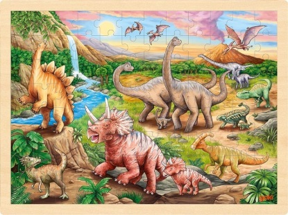 Εικόνα της Puslespil i træ - Dinosauer træf