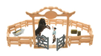 Billede af Mojo Western Ranch dyreindhegning med cowboy (14 dele)