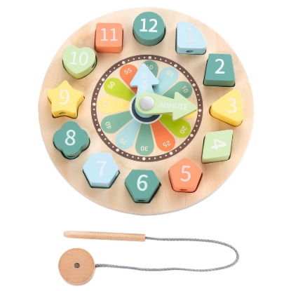 Image de Kinder and Kids Horloge d'apprentissage avec chiffres phosphorescents
