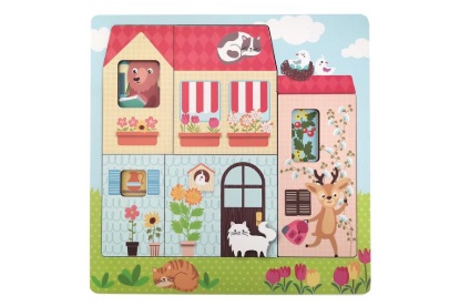 Picture of Magni | Puzzle with House. Multiple Layers